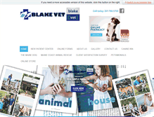 Tablet Screenshot of blakevet.com